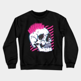 Punk Skull Crewneck Sweatshirt